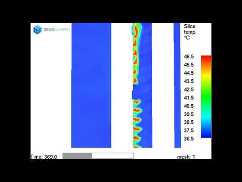 Thermal stacking simulation for high-rise ODUs