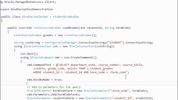 04 05 Using Bind Variables in Applications