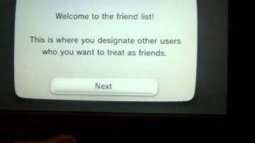 Wii U Initial Friends list set up Tutorial