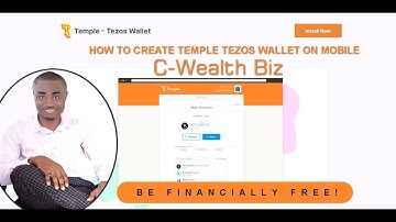 How to Create Temple Tezos Wallet On Mobile and Add ECN Wallet