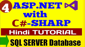 ✅ASP.NET with C# Tutorial 💻How to create sql database | How to make bca final year project solution