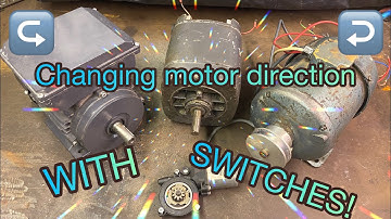 Simple guide to changing single phase motor direction with a switch!