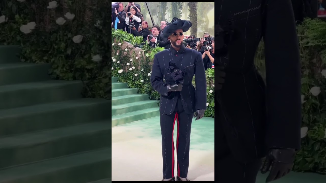 BAD BUNNY AT THE MET GALA 2024 /
