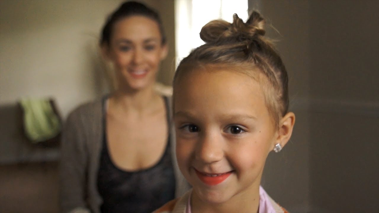 Simple Kid S Updo For Thin Hair Youtube