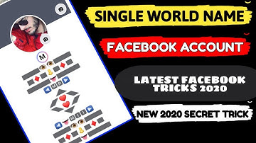 How to make single word name on Facebook 2020 | Make single word name on Facebook | Latest fb tricks
