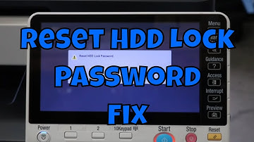 #konica HDD Lock Reset Password Fix