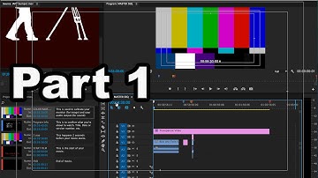 Colorbars and Tones, Adobe Premiere Tutorial Pt.1