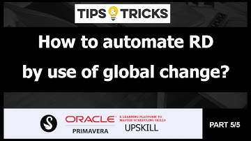 How to automate Remaining Duration by use of global change