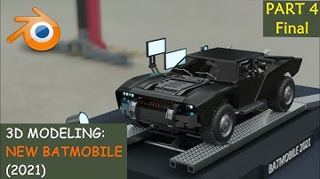 3D Modeling: New Batmobile Toy Kit (2021) Part 4 of 4
