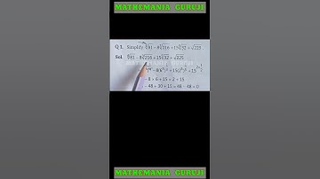 Simplify the following: ⁴√81 - 8 ³√216 +15 ⁵√32 +√225