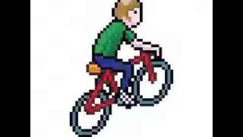 Sandbox coloring a man on a bicycle!!