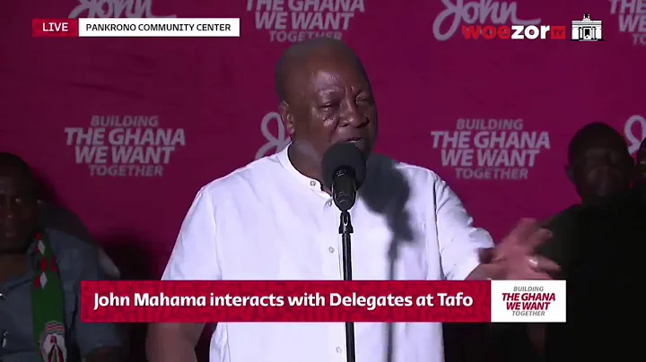 John Mahama campaign tour | Interacts with Delegat...
