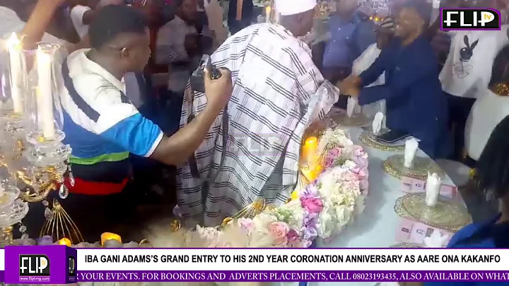 IBA GANI ADAMS’ GRAND ENTRY TO HIS 2ND YEAR CORONATION ANNIVERSARY AS AARE ONA KAKANFO
