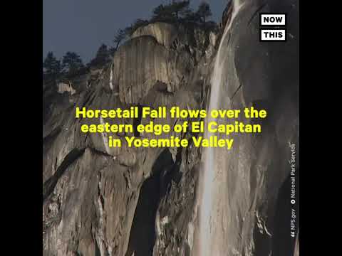 le firefall au parc national Yosemite n&rsquo;arrive qu&rsquo;une fois par an