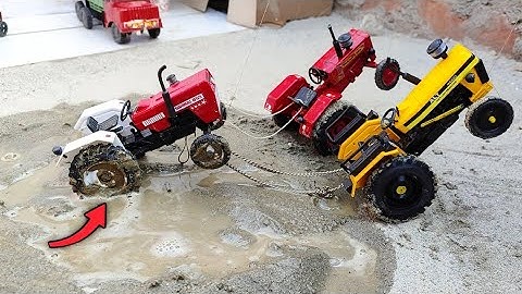 Diy Tractor Stuck In Mud All Tractor Mini Science Project part-1 ||@AnshdeepExperiment💥