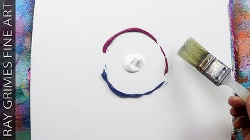 Abstract Painting Techniques / 270 / Using a Brush / Painting Demonstration / Relaxing