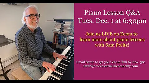 WMA Piano Lesson Q&A