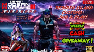 🔴 MW3 Warzone LIVE |💀💯 Rebirth Island Customs Live W/ Subscribers 💯💀 #callofduty #mw3 #warzone