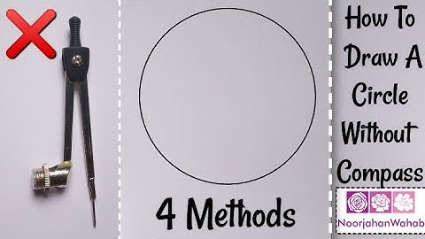 How to draw perfect circles without compass - 4 Methods // amazing circle drawing tricks for Kids