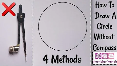How to draw perfect circles without compass - 4 Methods // amazing circle drawing tricks for Kids