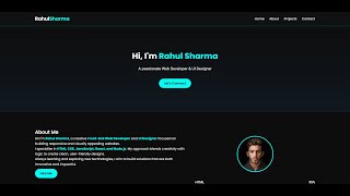 Portfolio Website using HTML CSS JavaScript | Responsive Web Design Tutorial