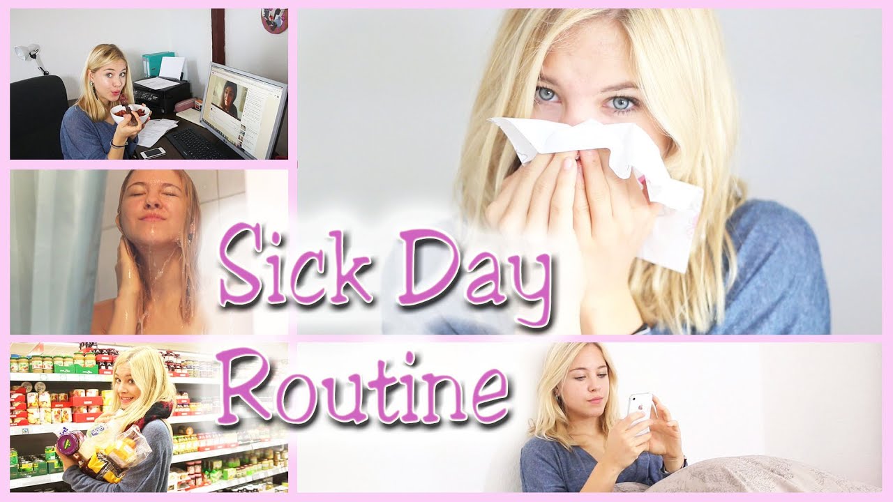 Sick Weekend Routine SICK\ LAZY DAY ROUTINE I Makeup, Outfit, Essen für kranke Tage - YouTube