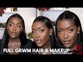 GRWM Makeup &amp; Hair *New* Viral Pre Braided Frontal|Pre Everything For Lazy Girls Ft Alipearl Hair