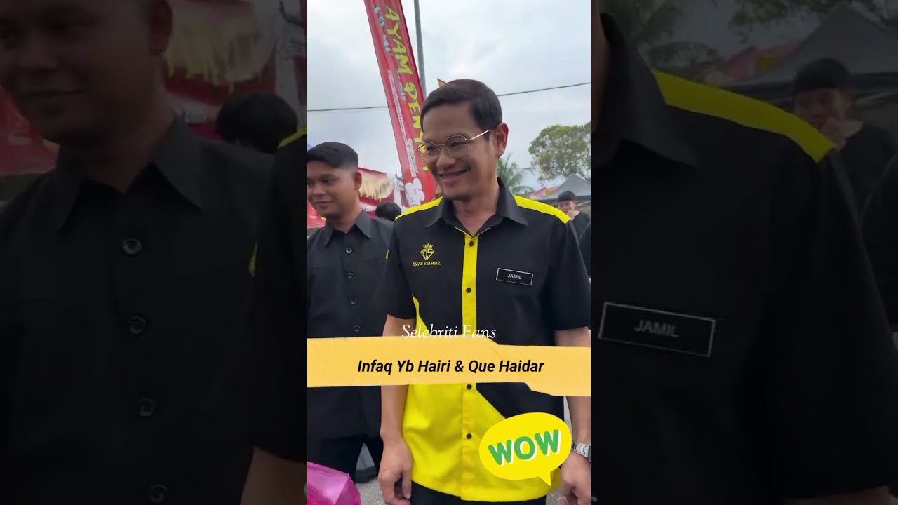 Que Haidar Bersedekah Dan Melayan Peminat Di Bazar Ramadhan,Popular Dah Abang Jamil 