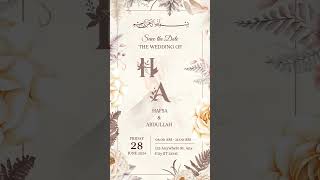 wedding invitation  design in canva#canvatips#canvas tutorial#invitation wedding