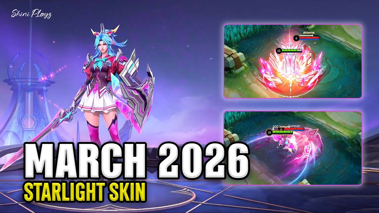 March 2026 Starlight Skin Skill Effects and Gameplay | March Starlight Skin 2026