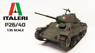 Модель танка P26/40 от Italeri | Полная сборка и окраска