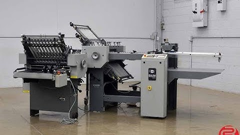 Baum 2020 Pile Feed Paper Folder with 8 Page Unit