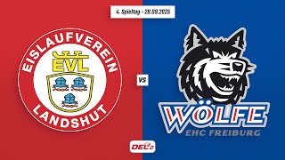 4. Spieltag DEL2 | EV Landshut vs. EHC Freiburg | Game Highlights