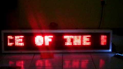 LED DOT MATRIX DISPLAY USING PIC MICROCONTROLLER.