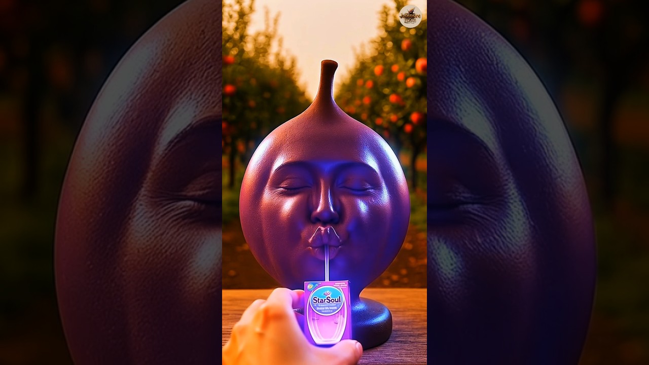 🍏✨ When the Mud Star Apple Drinks Its Light — Unreal Magic Unfolds 🌫️💧 