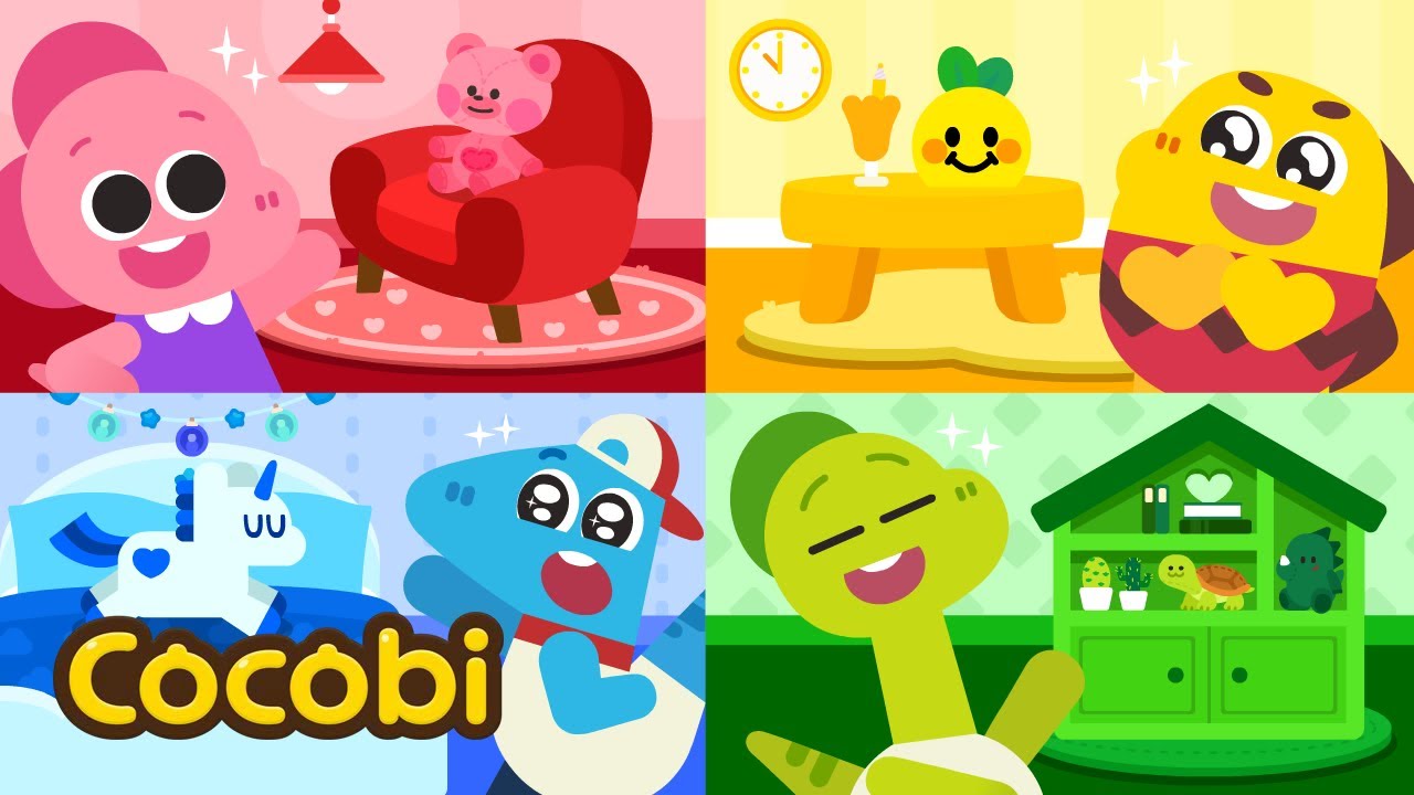 Decore a Casa de Bonecas🌈🏠 Canção para Crianças | Cocobi - YouTube