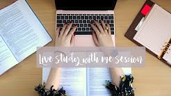 LIVE STUDY WITH ME | 3 HOURS | NO MUSIC