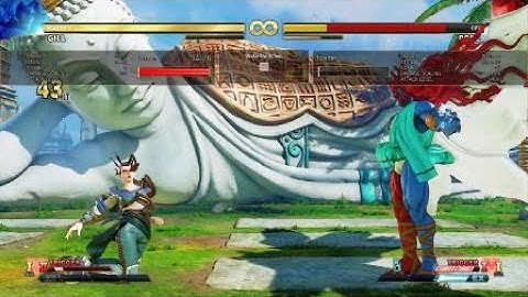 STREET FIGHTER V Gill stun reset overhead setup vt2 vs1