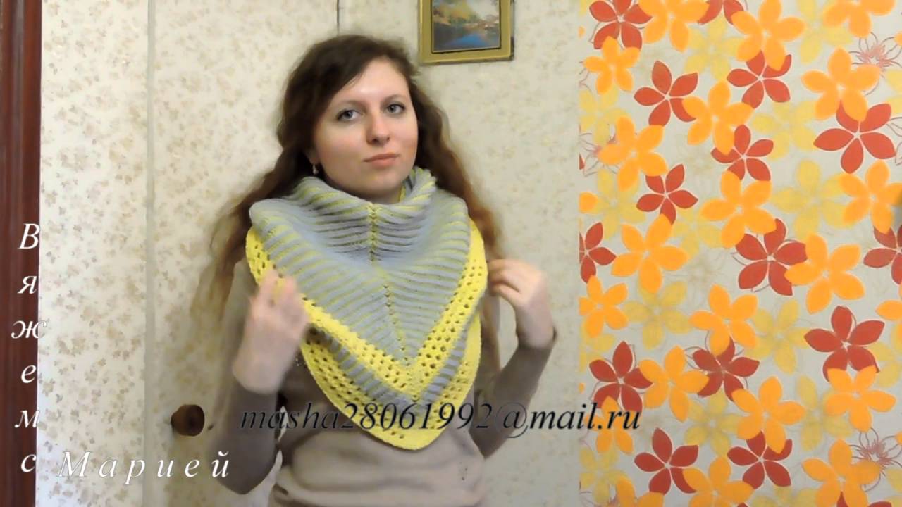 фото шаль спицами онлайн