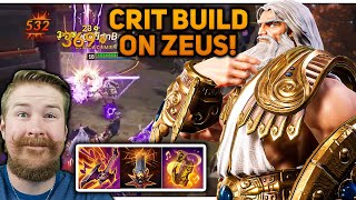 BUILDING CRIT ON ZEUS STACKS WITH HIS  PASSIVE!