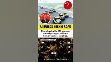 China’s 158 km AI Road Construction Shocks the World! 🌏🤖