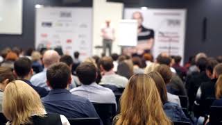 Public speaking stock video