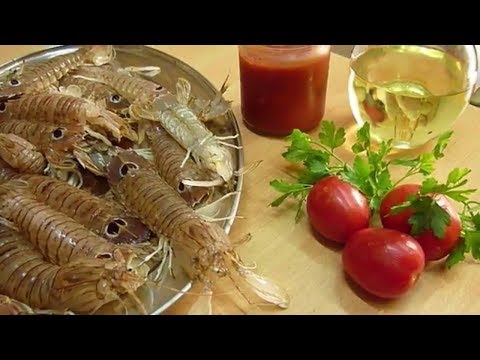 mantis-shrimp-recipes-with-spaghetti-italianfood-#food