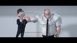 The Incredibles 2004 Bob Parr Meets Gilbert Huph Scene