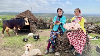 Fried Chicken and Barberry Pilaf Recipe Cooked in Foggy Mountain Nomadic Life