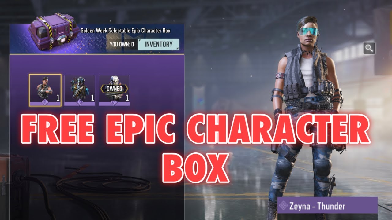 How to Get a Free Epic Selectable Character Crate COD Mobile YouTube