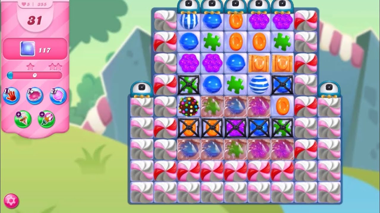 Candy Crush Saga Level 355 - YouTube