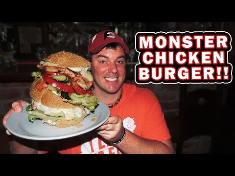 Monster Chicken Burger Challenge w/ Bacon & Tartar Sauce??