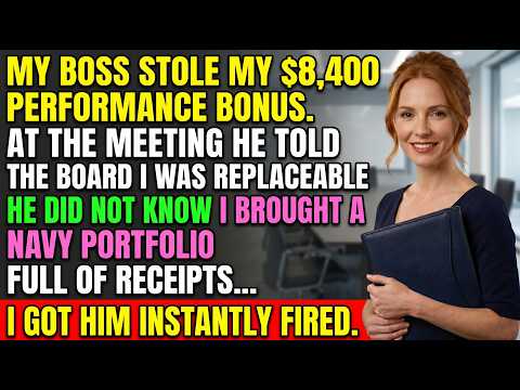 My Arrogant Boss Stole My Bonus... So I Destroyed His Career In The Boardroom.