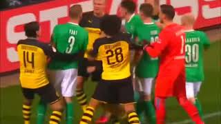 Haaland Defending His Teammates